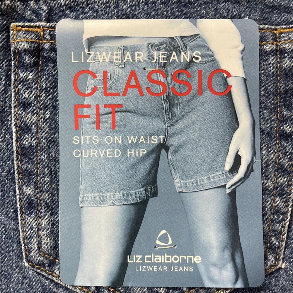 Liz Claiborne Blue Jean Denim Classic Fit Shorts Size 10 NWT Lizwear